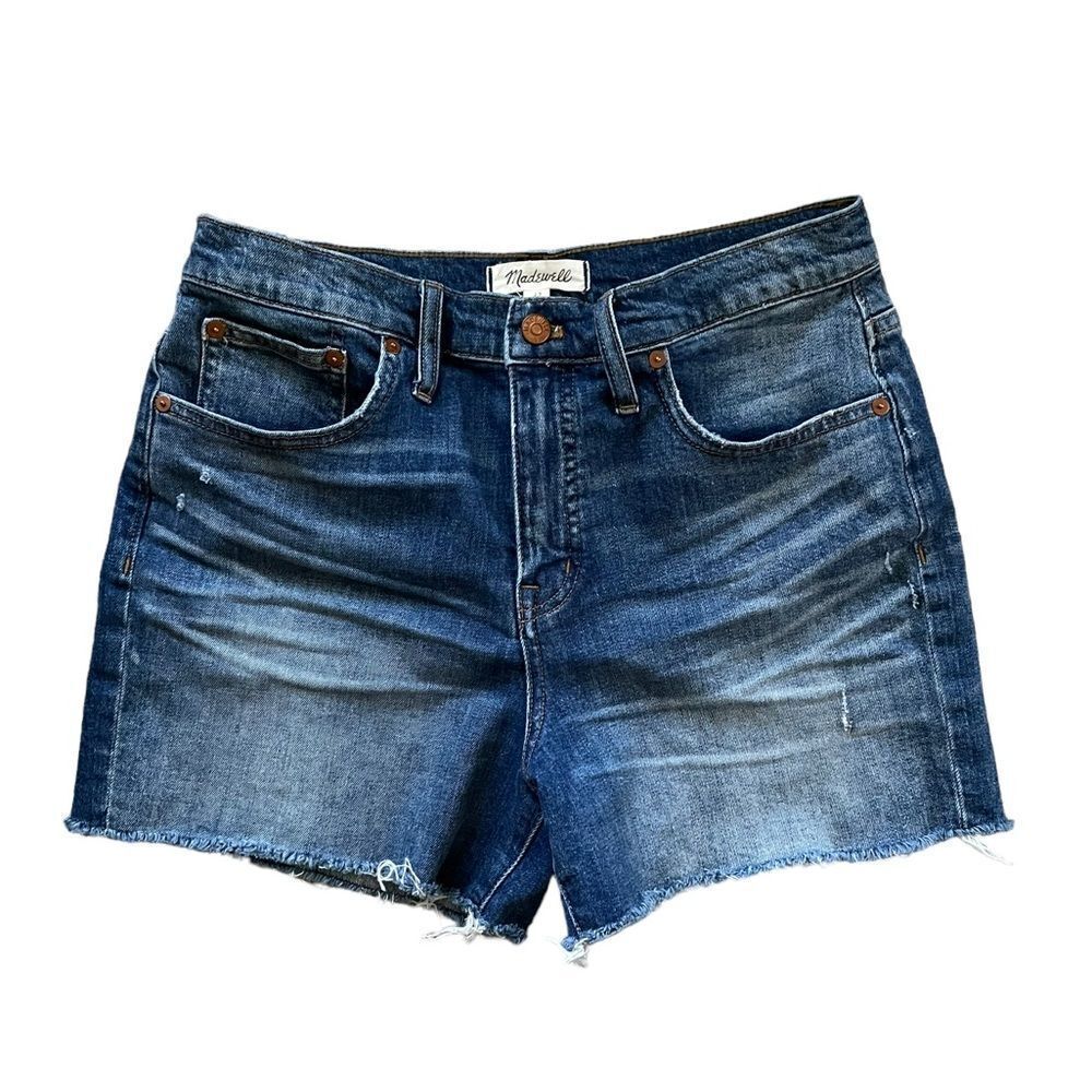MADEWELL High-Rise Denim Shorts Cutoff Edition Size 29